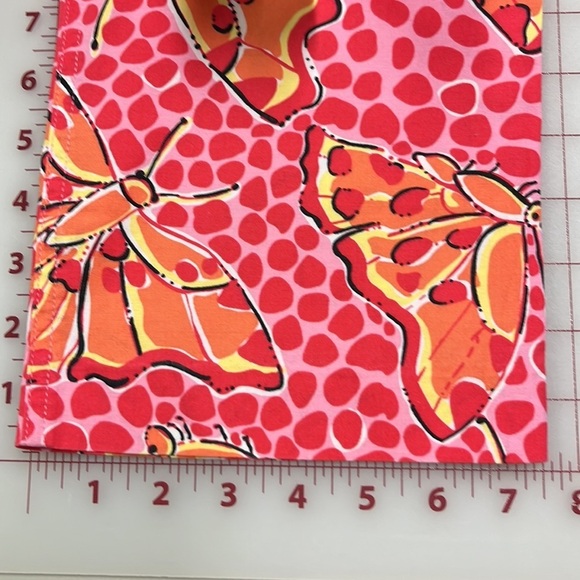 LILLY PULITZER Vintage "Cha Cha" Butterfly Print Cotton Resort/Beachy Capri SZ 0 - Picture 11 of 13